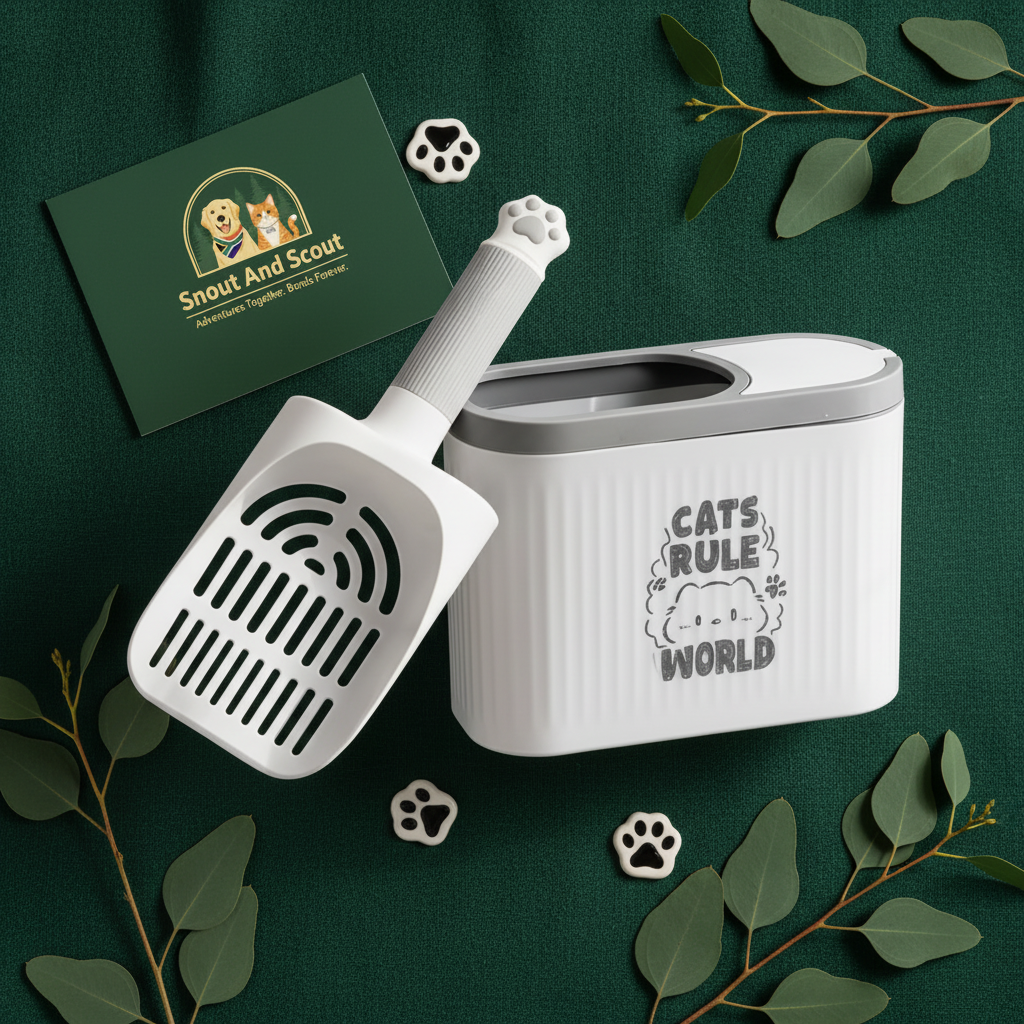 Cat Scoop Flat Lay