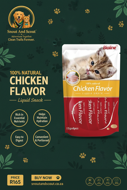 Chicken Flavor Liquid Snack - Marketing Image