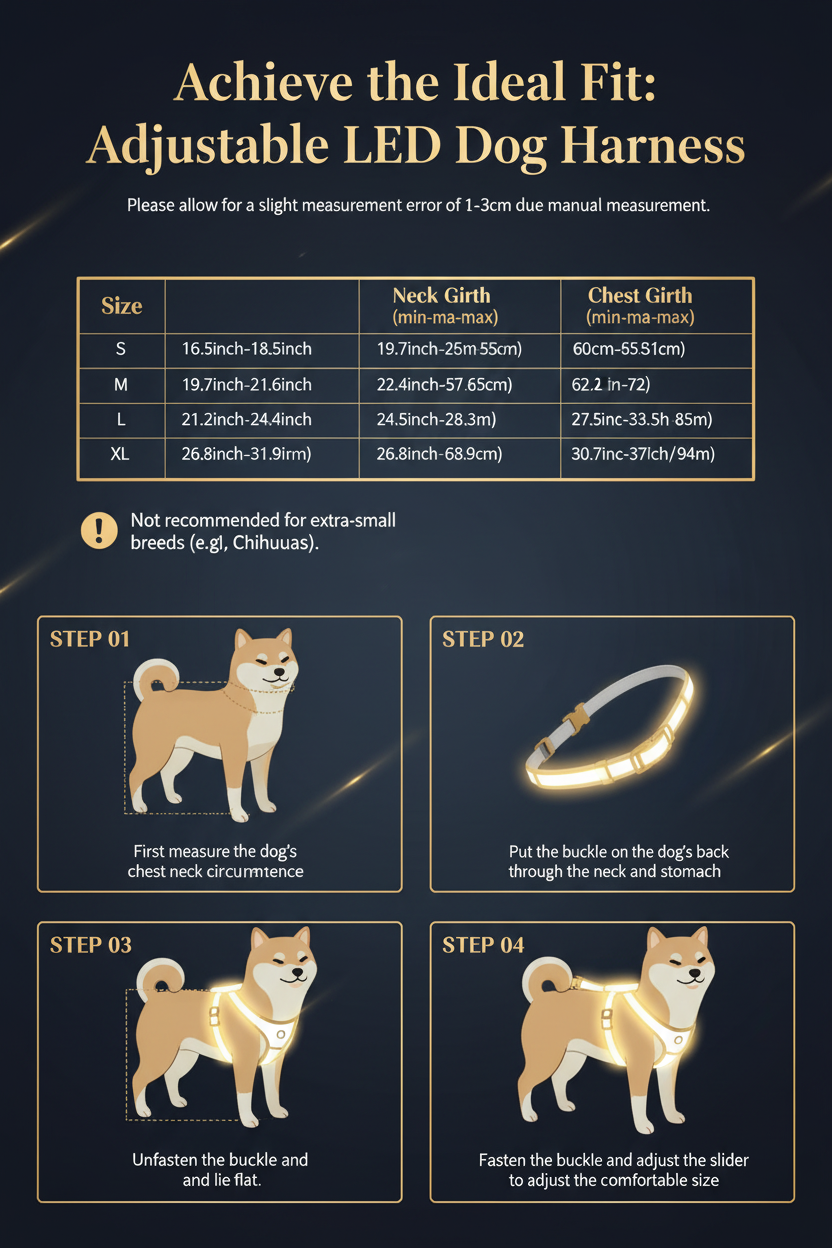 Snout & Scout™ NightGuard Glow Dog Harness