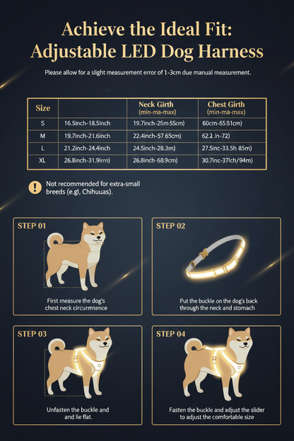Snout & Scout™ NightGuard Glow Dog Harness