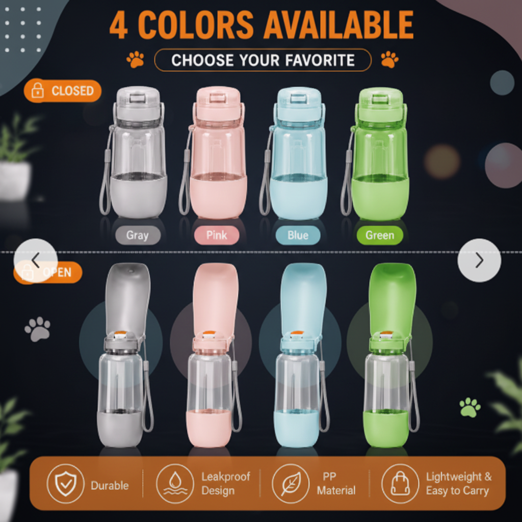 Snout & Scout™ TrailSip Portable Dog Water Bottle