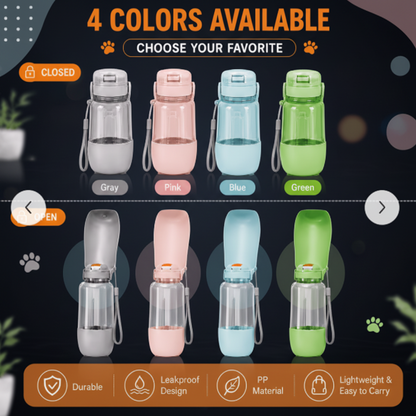 Snout & Scout™ TrailSip Portable Dog Water Bottle