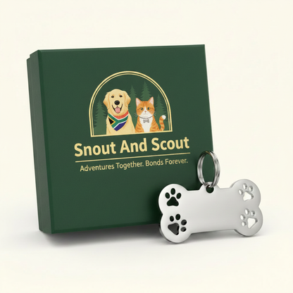 Snout And Scout - Clean ID Tag with Box