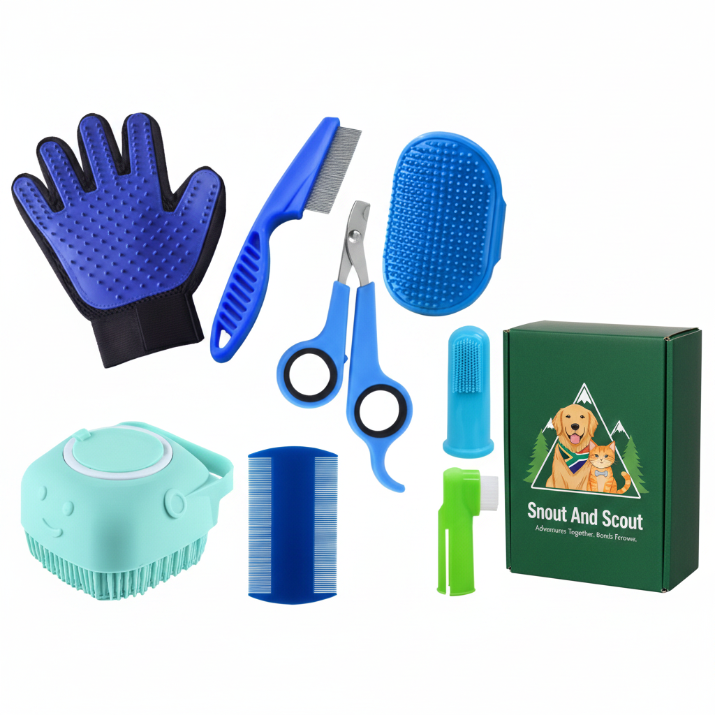 Snout And Scout - Grooming Set Packaging